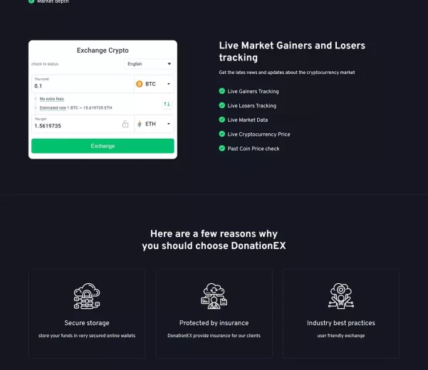DonationEXのホームページ制作